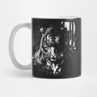 Graffiti Tiger: A Ferocious Hunter Mug